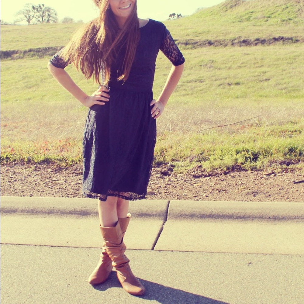 Purple Lace Dress
